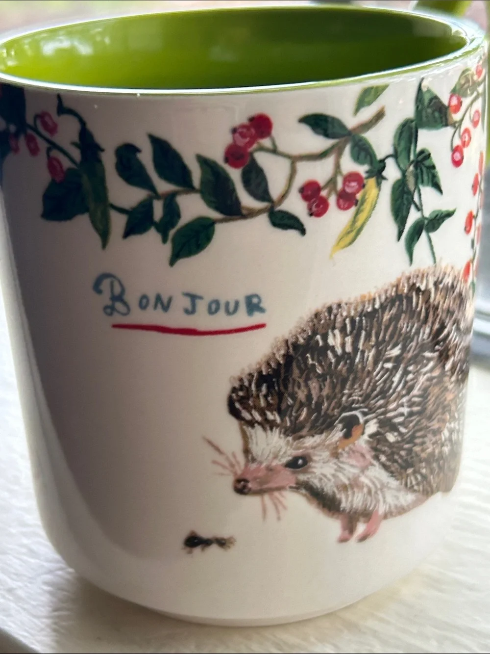 Rare Anthropologie Nathalie Lété Heritage coffee mug cup like new